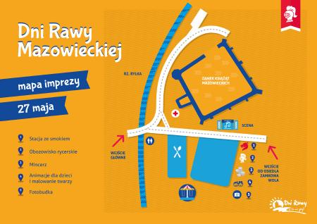 Mapa imprezy Dni Rawy 2017