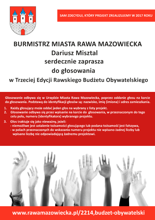 Plakat Budżet Obywatelski 2017