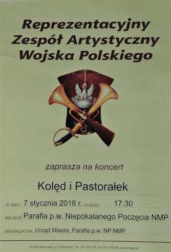 Plakat koncert kolęd