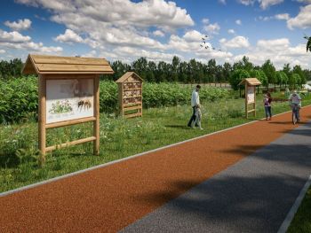 Wizualizacja - tablice dydaktyczne i domek dla owadów