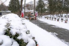 pomnik ofiar II wojny światowej z oddali