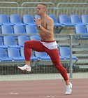 trening u siebie, na stadionie AZS Łódź